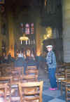 Lillian at Mass in Nortre Dame Cathedral