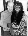 Les Paul and Lucille at the opening  of the new Gibson/Steinberger store in NYC. To make Lucille smile for the camera,   Les  grabbed her waist and said," shrink in that belly."  Or was he trying to cop a feely?