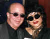 Paul Shaffer and Lucille after they'd performed on the Richard Belzer, HBO comedy special.  