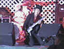 Lucille on her knees and playing the blues
