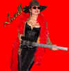 Lucille dressed for a saturday night!